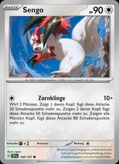 Sengo card in German