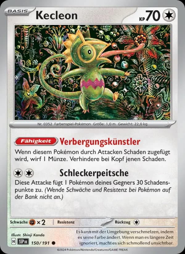 Kecleon card in German
