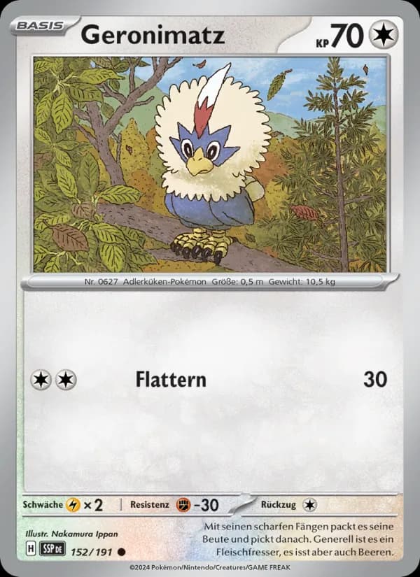 Geronimatz card in German