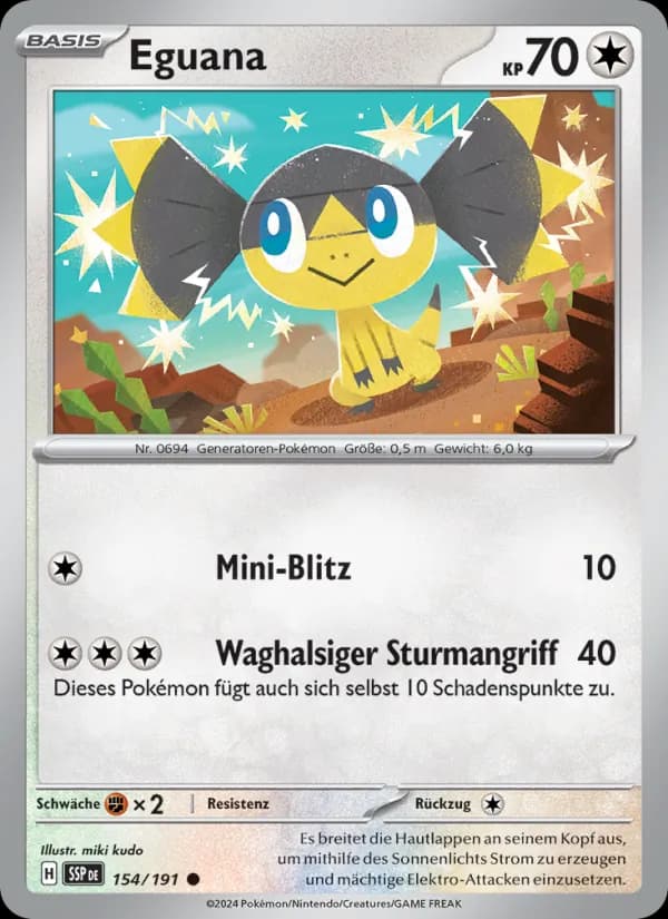 Eguana card in German
