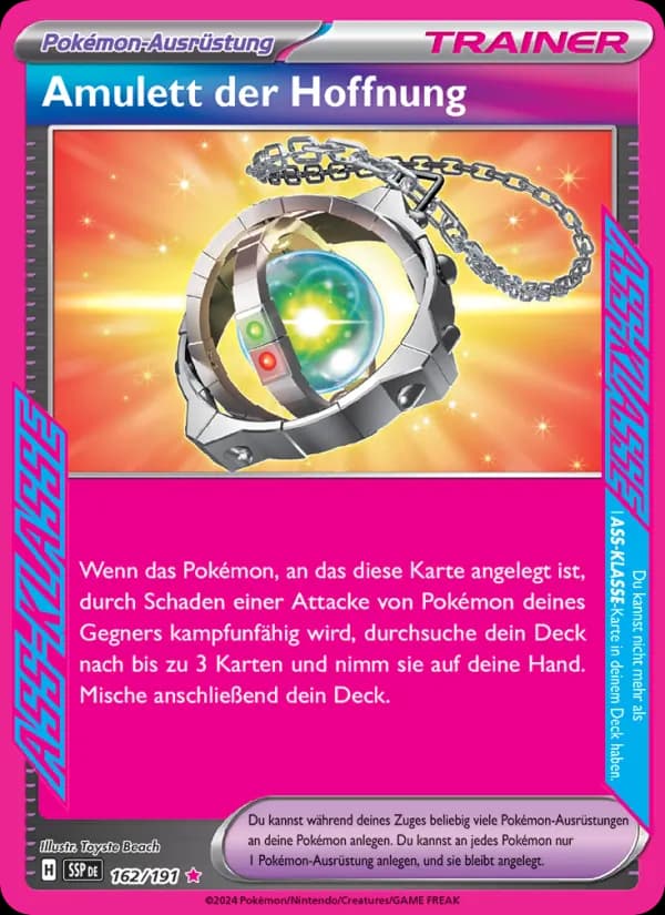 Amulett der Hoffnung card in German