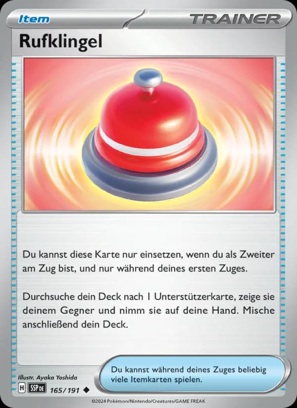 Rufklingel card in German