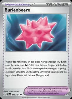 Burleobeere card in German