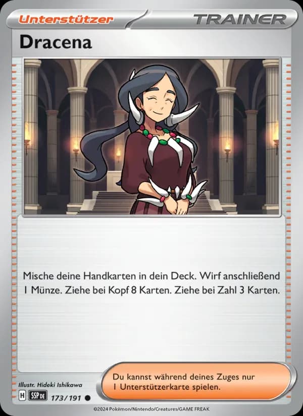 Dracena card in German