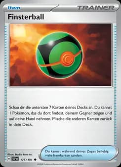 Finsterball card in German