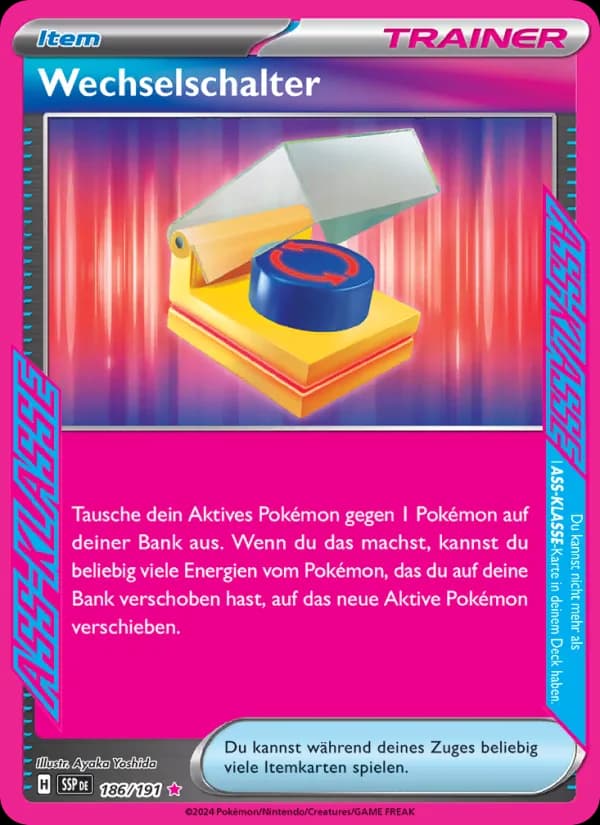 Wechselschalter card in German