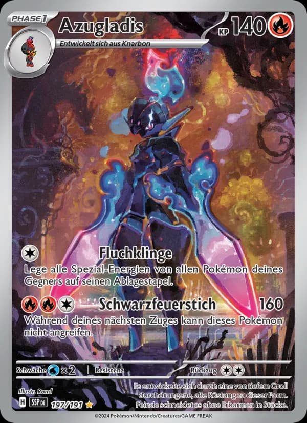 Azugladis card in German