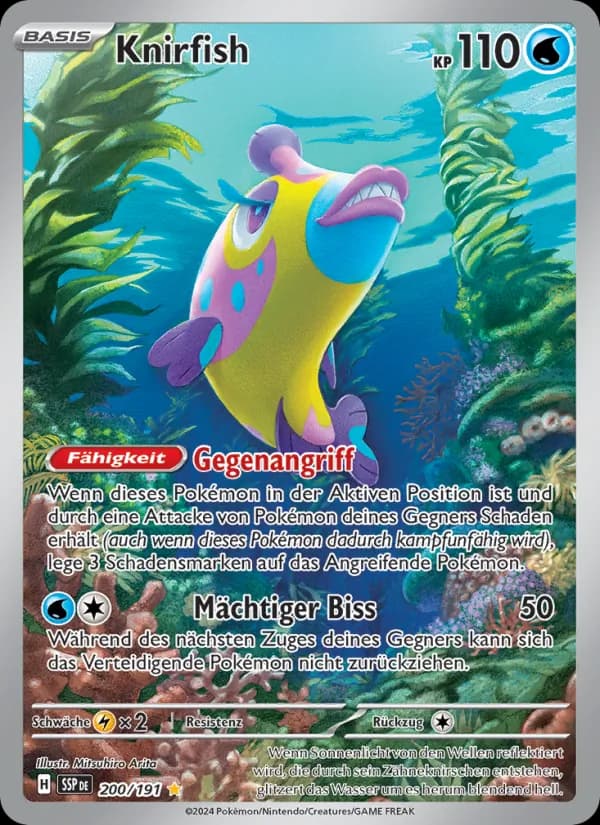 Knirfish card in German