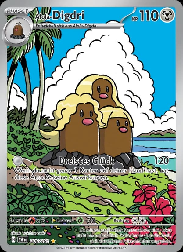 Alola-Digdri card in German