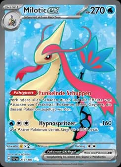 Milotic-ex card in German