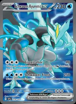 Schwarzes Kyurem-ex card in German