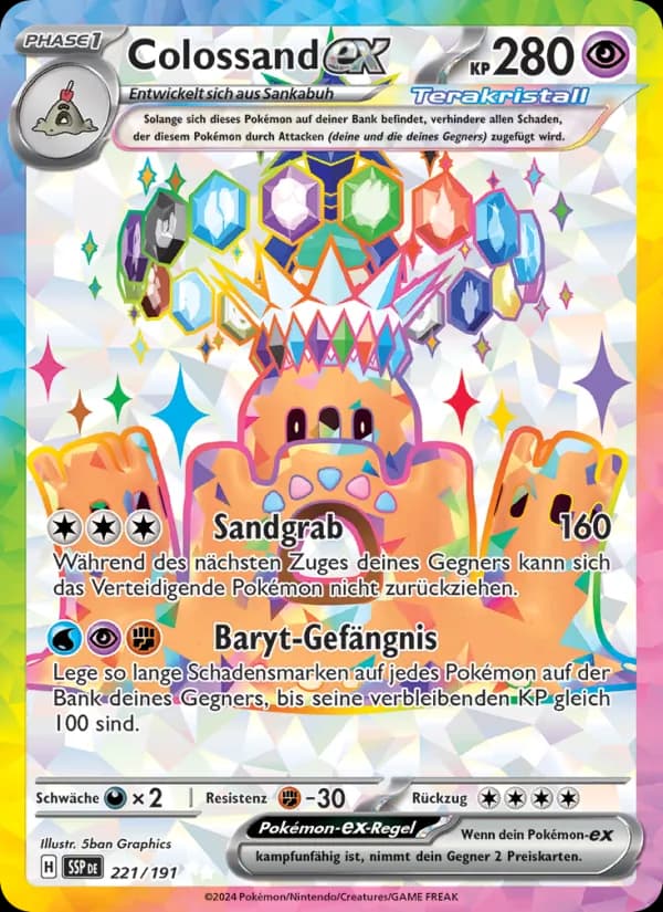 Colossand-ex card in German