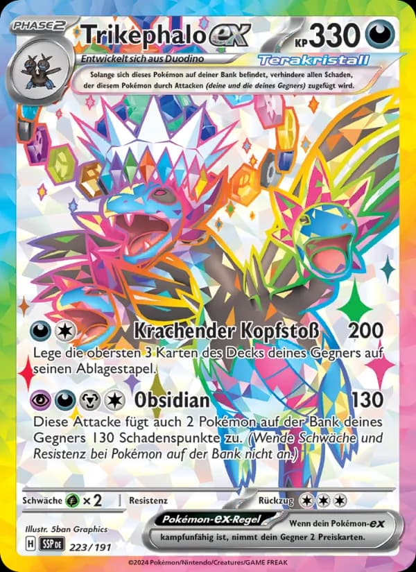 Trikephalo-ex card in German
