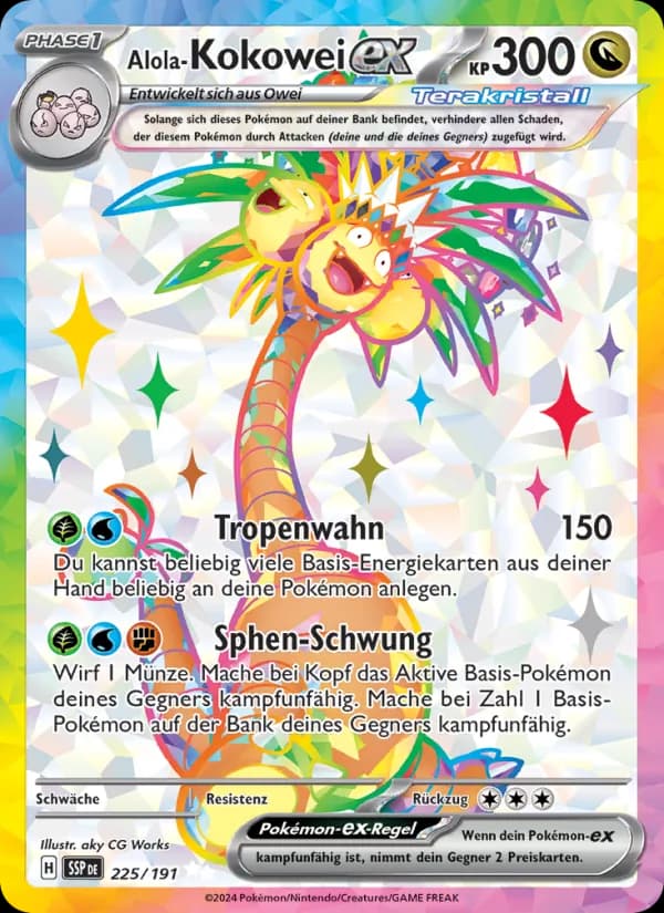 Alola-Kokowei-ex card in German