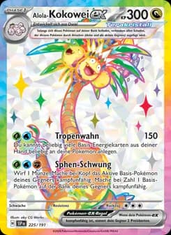 Alola-Kokowei-ex card in German