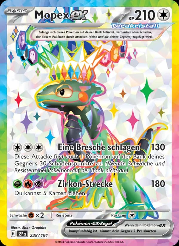 Mopex-ex card in German