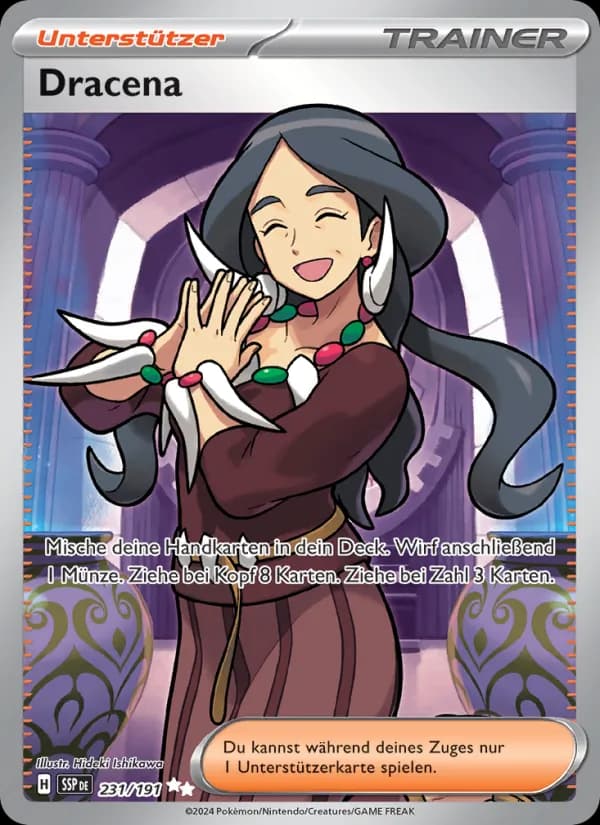 Dracena card in German