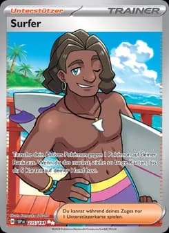 Surfer card in German