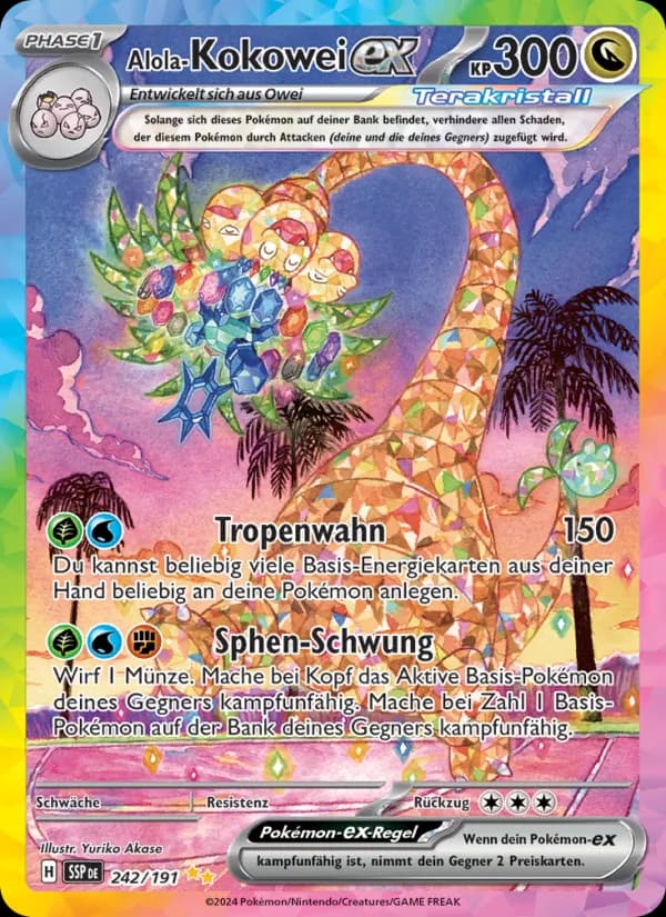 Alola-Kokowei-ex card in German