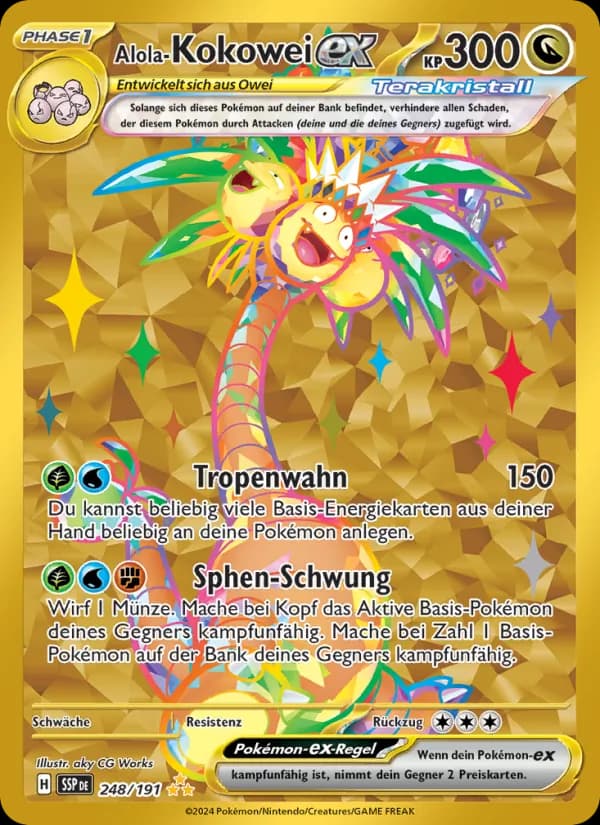 Alola-Kokowei-ex card in German