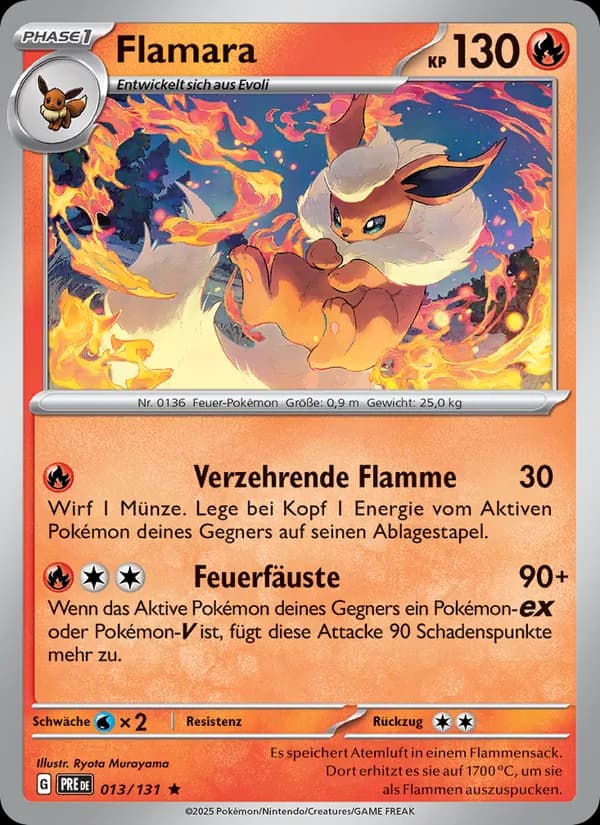 Flamara card in German