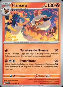 Flamara card in German