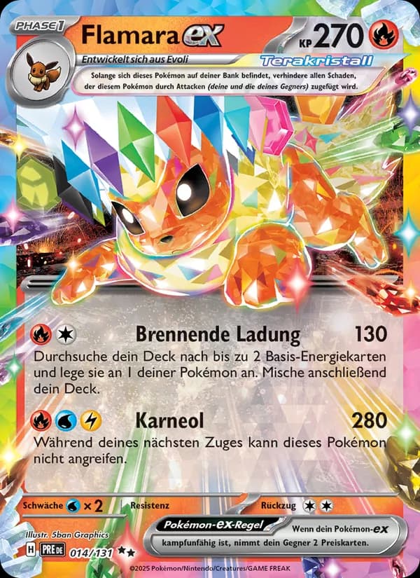Flamara-ex card in German