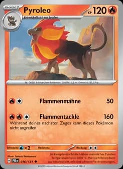 Pyroleo card in German