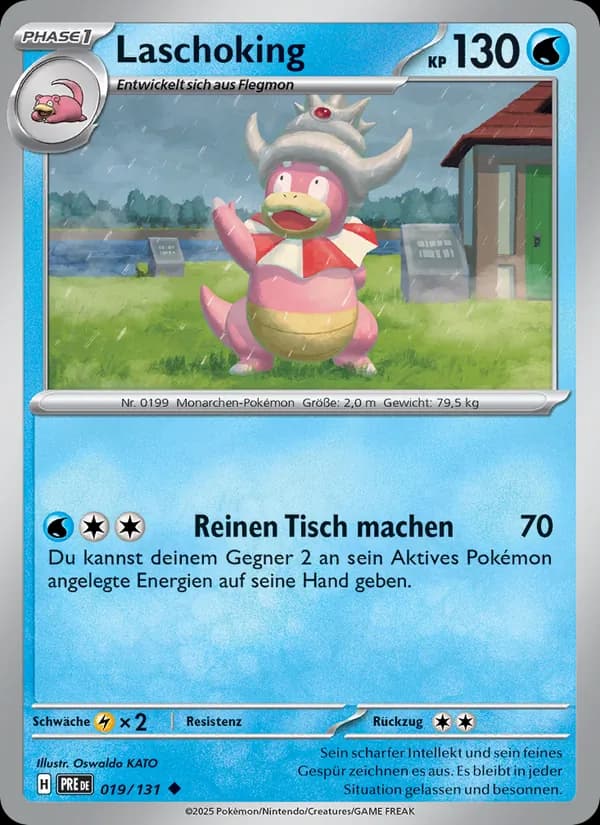 Laschoking card in German