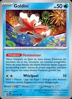 Goldini card in German
