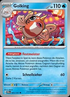 Golking card in German