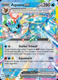 Aquana-ex card in German