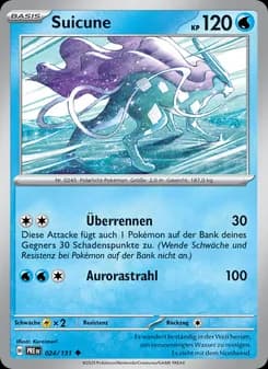 Suicune card in German