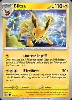 Blitza card in German