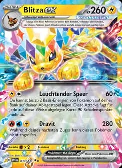 Blitza-ex card in German