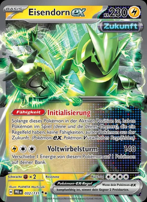 Eisendorn-ex card in German