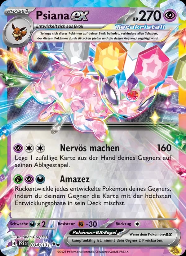 Psiana-ex card in German