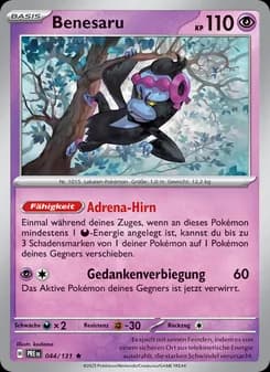 Benesaru card in German