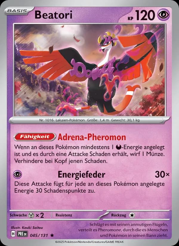 Beatori card in German