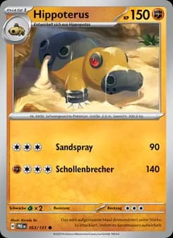Hippoterus card in German