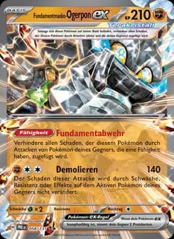 Fundamentmaske-Ogerpon-ex card in German