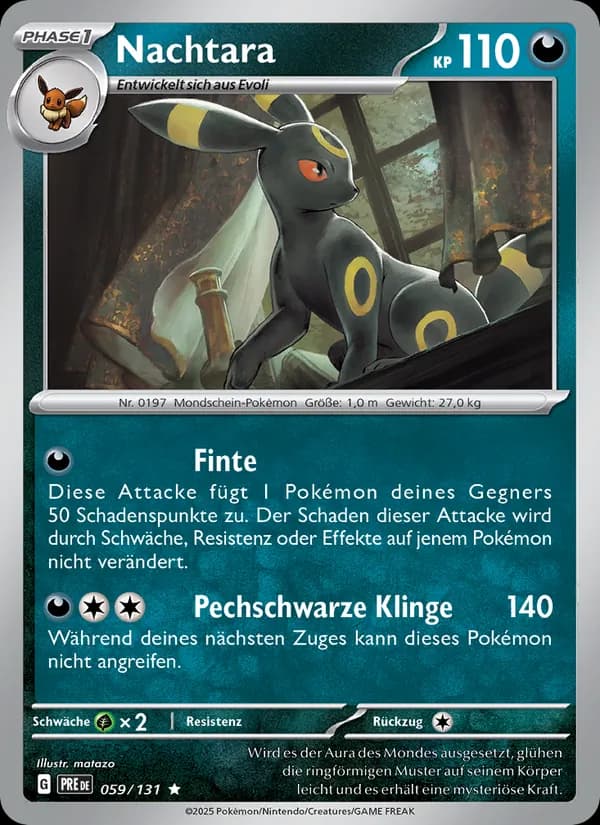 Nachtara card in German