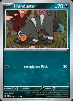 Hunduster card in German