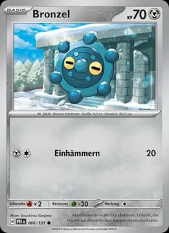 Bronzel card in German