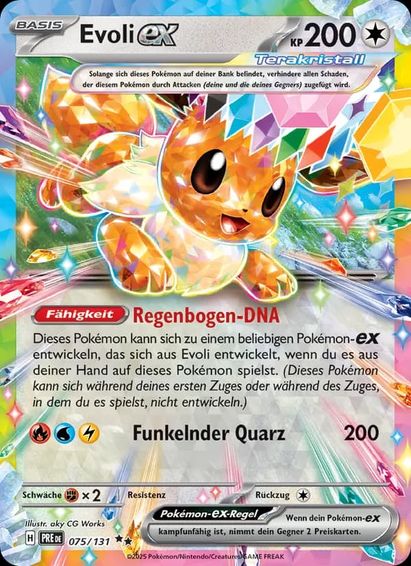 Evoli-ex card in German