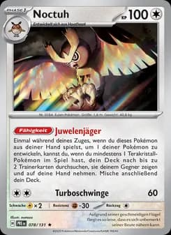 Noctuh card in German