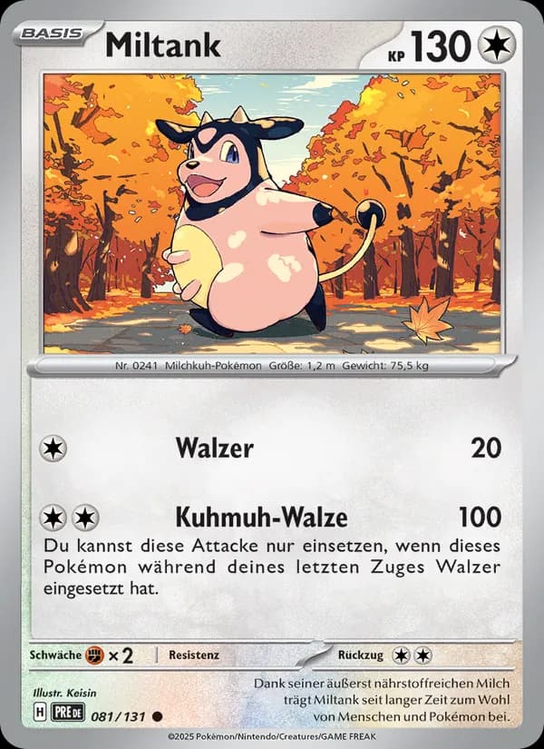 Miltank card in German