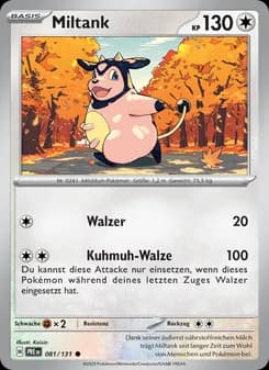 Miltank card in German