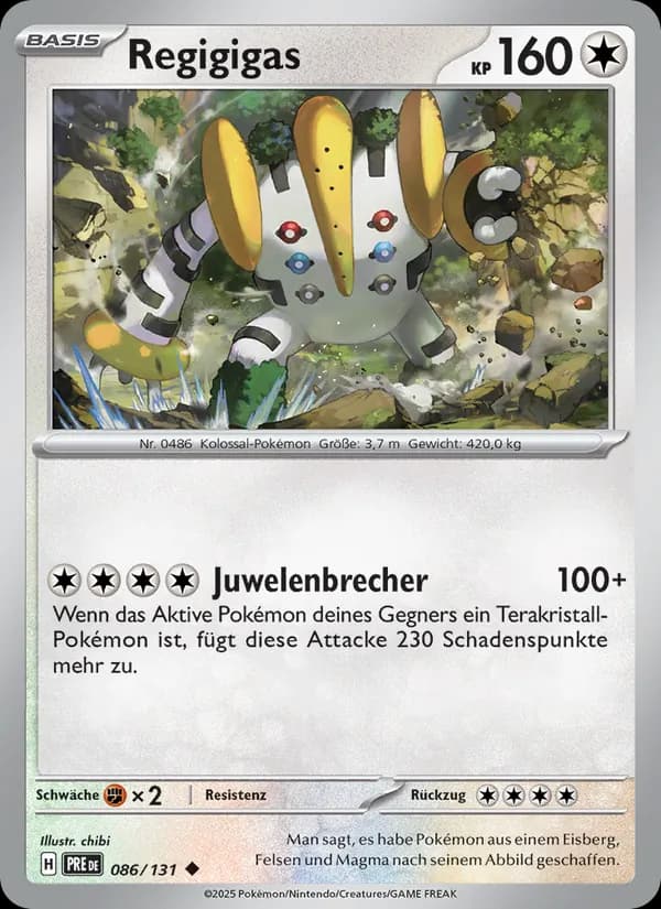 Regigigas card in German