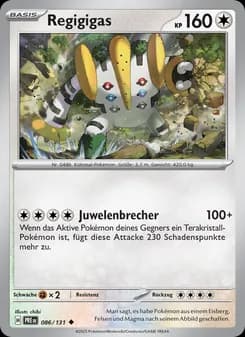 Regigigas card in German